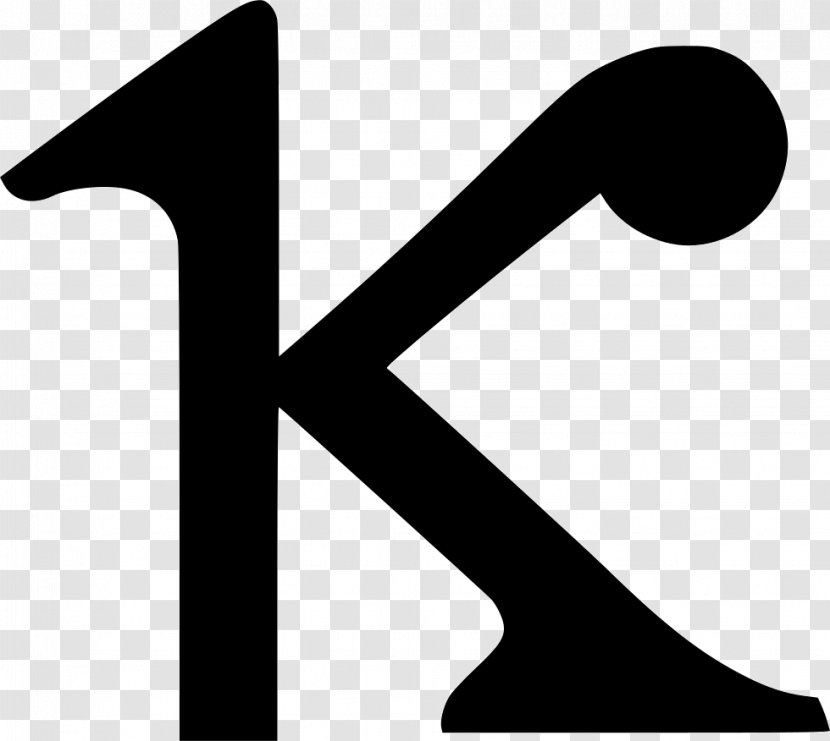 Symbol Kappa Greek Alphabet Psi Letter - Monochrome - Geomentry Transparent PNG