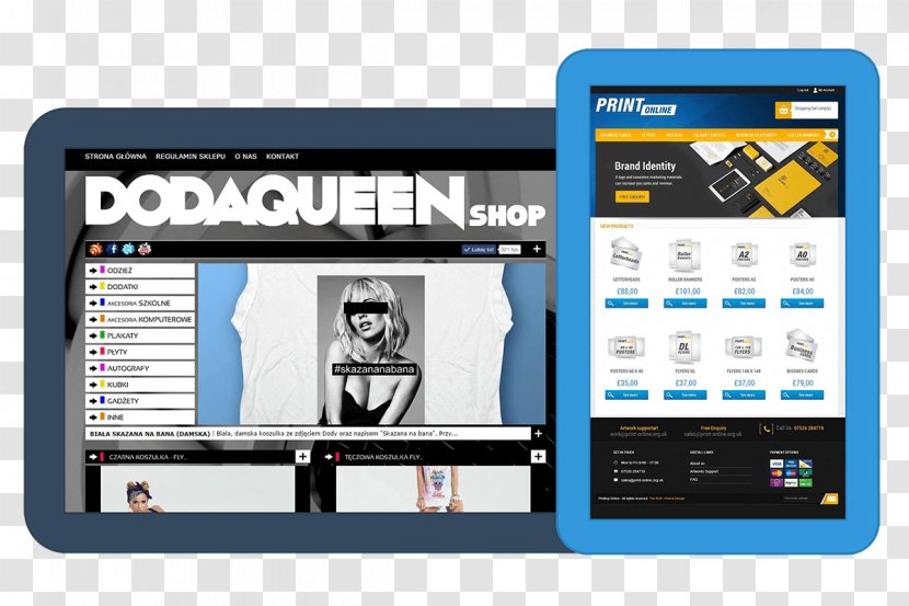 Responsive Web Design Display Advertising Internet Page - Electronics - Mockup Transparent PNG