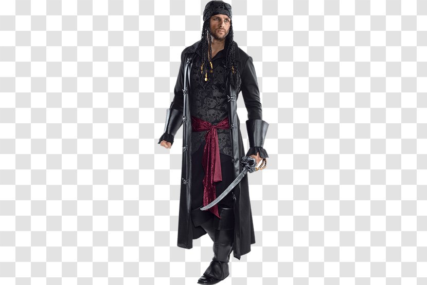 Costume Piracy Disguise Coat Shirt - Pirate Hat Transparent PNG