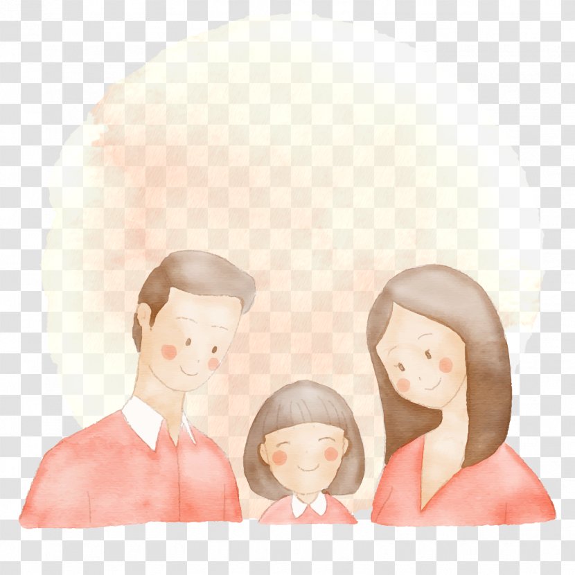 Family Parenting Daughter Child - Frame - Vector Warm Transparent PNG