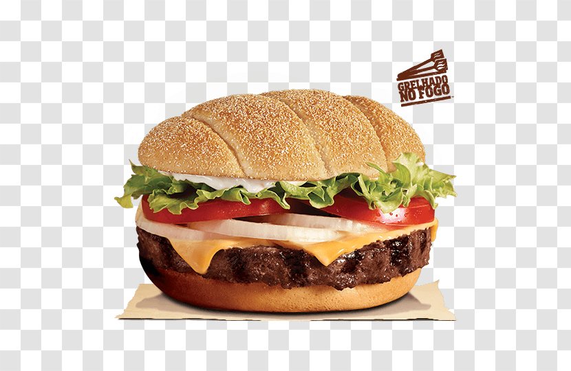 Cheeseburger Whopper Hamburger Veggie Burger Fast Food - King Transparent PNG