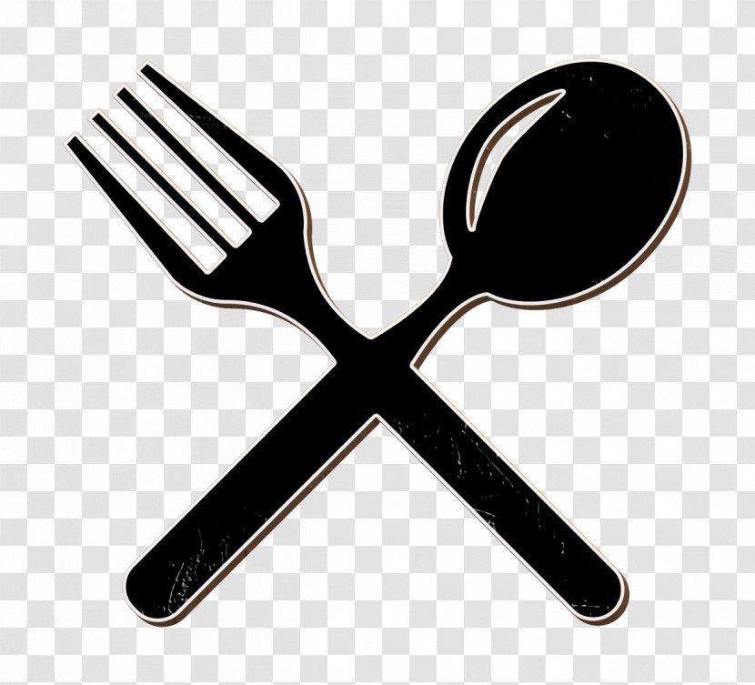 Kitchen Icon Cutlery Cross Couple Of Fork And Spoon Icon Tools And Utensils Icon Transparent PNG