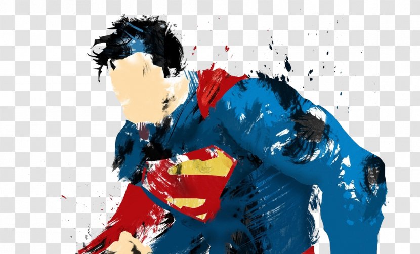 Clark Kent Batman Drawing Comic Book Wallpaper - American Hand-painted Superman Pattern Transparent PNG