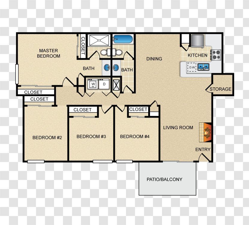 Floor Plan House Line - Rental Homes Luxury Transparent PNG