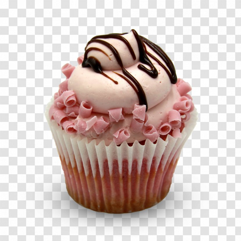 Cupcake Sweet Treasures Strawberry Meringue American Muffins - Muffin - Real Strawberries Transparent PNG