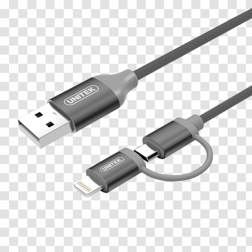 Lightning Micro-USB Electrical Cable USB-C Transparent PNG