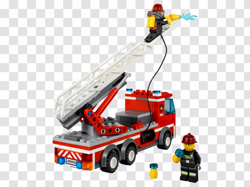 Fire Station Lego City Firefighter Toy Block - Truck Transparent PNG