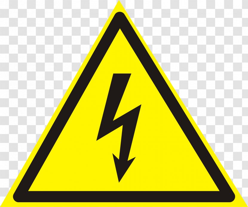 Hazard Symbol Electricity High Voltage - Watercolor - Shock Transparent PNG
