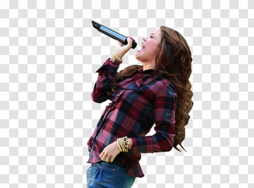 Microphone Tartan Outerwear Miley Cyrus Transparent PNG