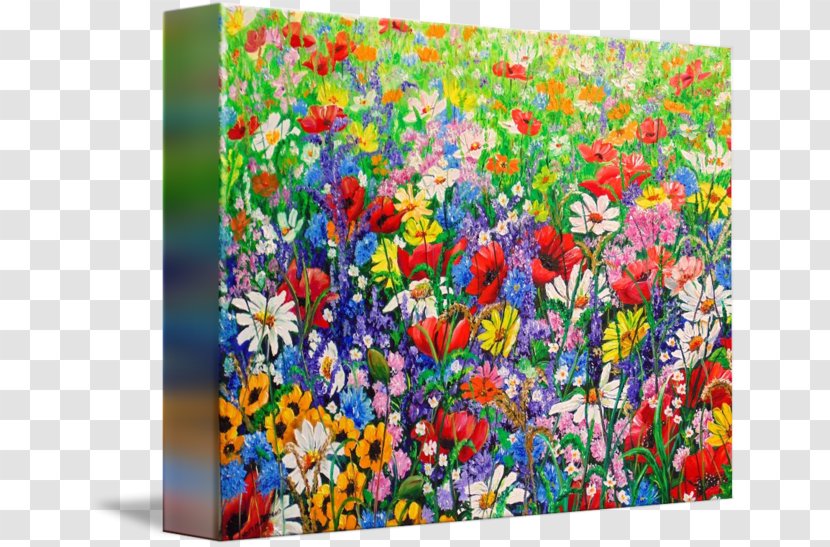 Floral Design Painting Acrylic Paint Art - Wildflower Transparent PNG