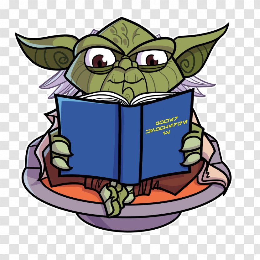 Yoda Luke Skywalker Clip Art - Jedi - Reading] Transparent PNG