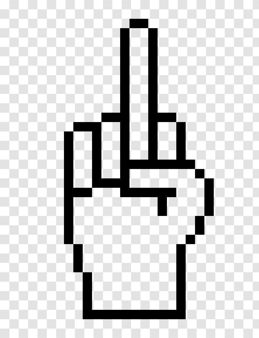 Middle Finger The Image Sticker - Index - Cursor Pointer Pixel Transparent PNG