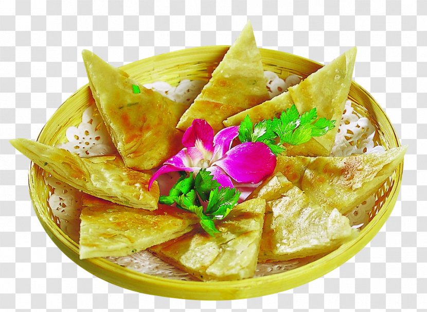 Cong You Bing Potato Wedges Crispy Fried Chicken Congee Mochi - Scallion - Green Onion Pancake Platter Transparent PNG