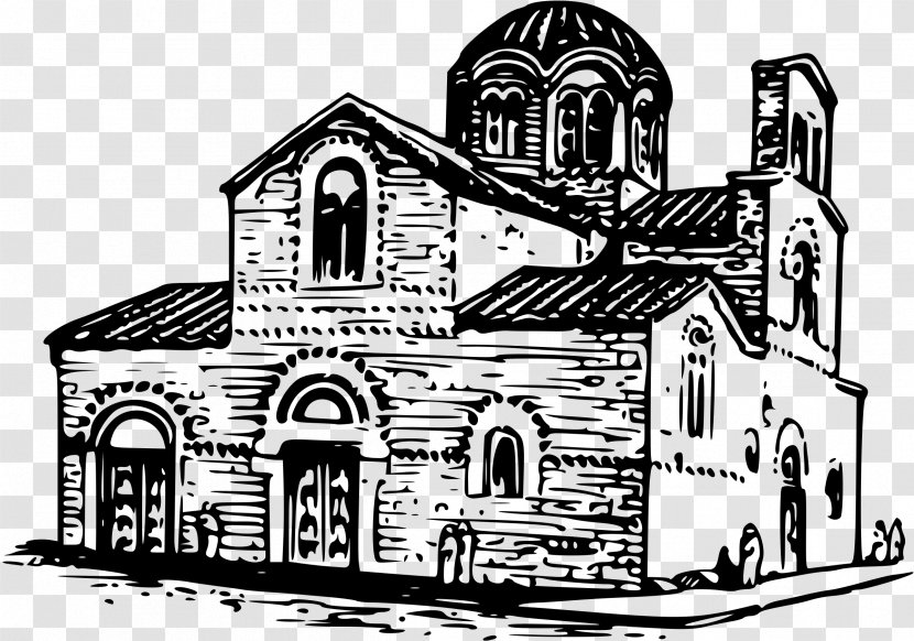 The Byzantine Empire Architecture Drawing - Building - Clipart Transparent PNG