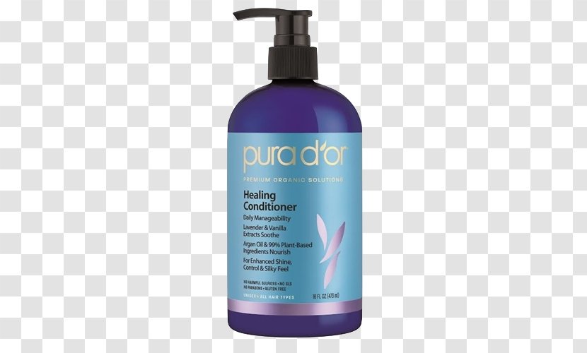 PURA D'OR Hair Loss Prevention Therapy Shampoo Pura D'or Argan Oil D’OR Gold Anti-Hair Healing Lavender & Vanilla Conditioner - Ogx Renewing Moroccan Transparent PNG