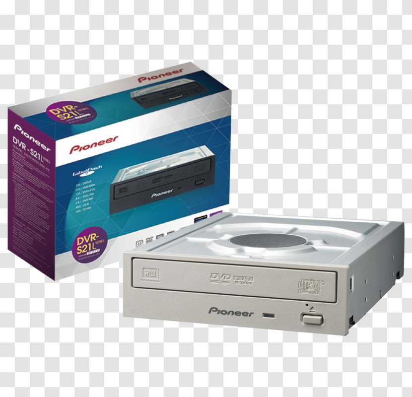 Optical Drives Pioneer DVR-S21L DVD±RW Disc Drive DVR-XU01T Blu-ray Corporation Serial ATA - Digital Video Recorders - Dvr Transparent PNG