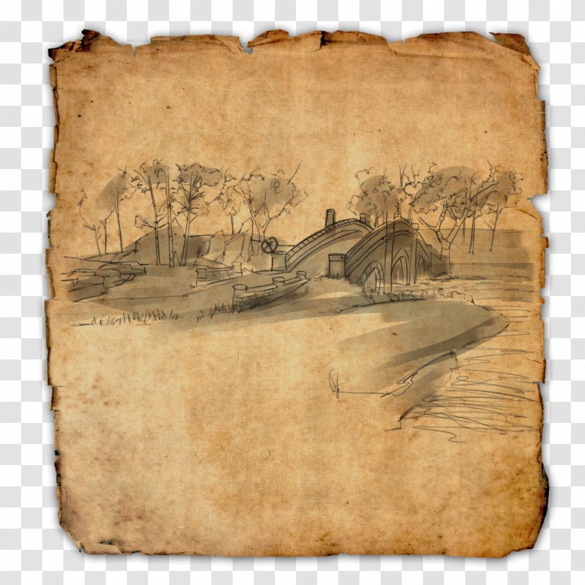 Treasure Map The Elder Scrolls Online Island - Old Transparent PNG