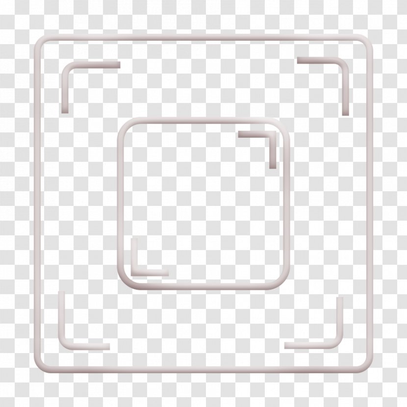 Outline Icon Proccessor Red - Rectangle Technology Transparent PNG