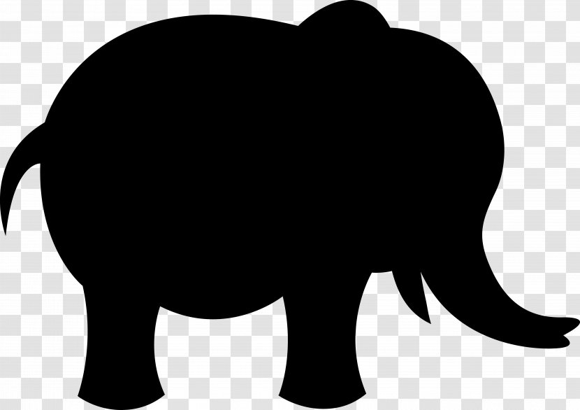 African Elephant Indian Mammuthus Primigenius Silhouette - Mammoth Transparent PNG