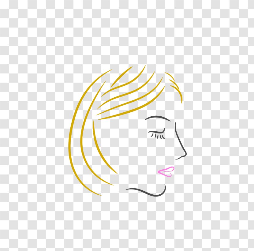 Drawing Graphic Design Line Art - Watercolor - Woman Face Transparent PNG