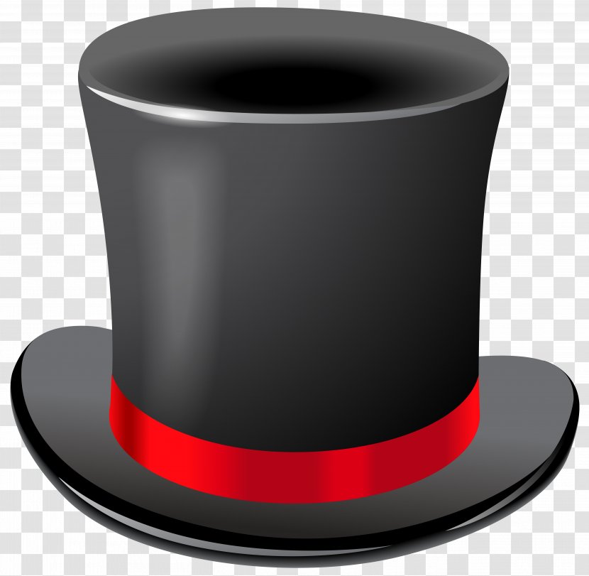 Top Hat T-shirt Clip Art - Coffee Cup - Black Transparent Image Transparent PNG
