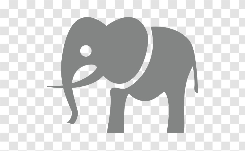 African Elephant Symbol Emoji - Indian - Rabbit Transparent PNG