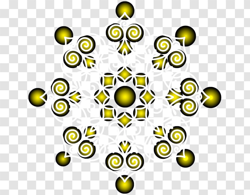 Light Euclidean Vector Ornament - Yellow - Cool Retro Pattern Polygon Transparent PNG