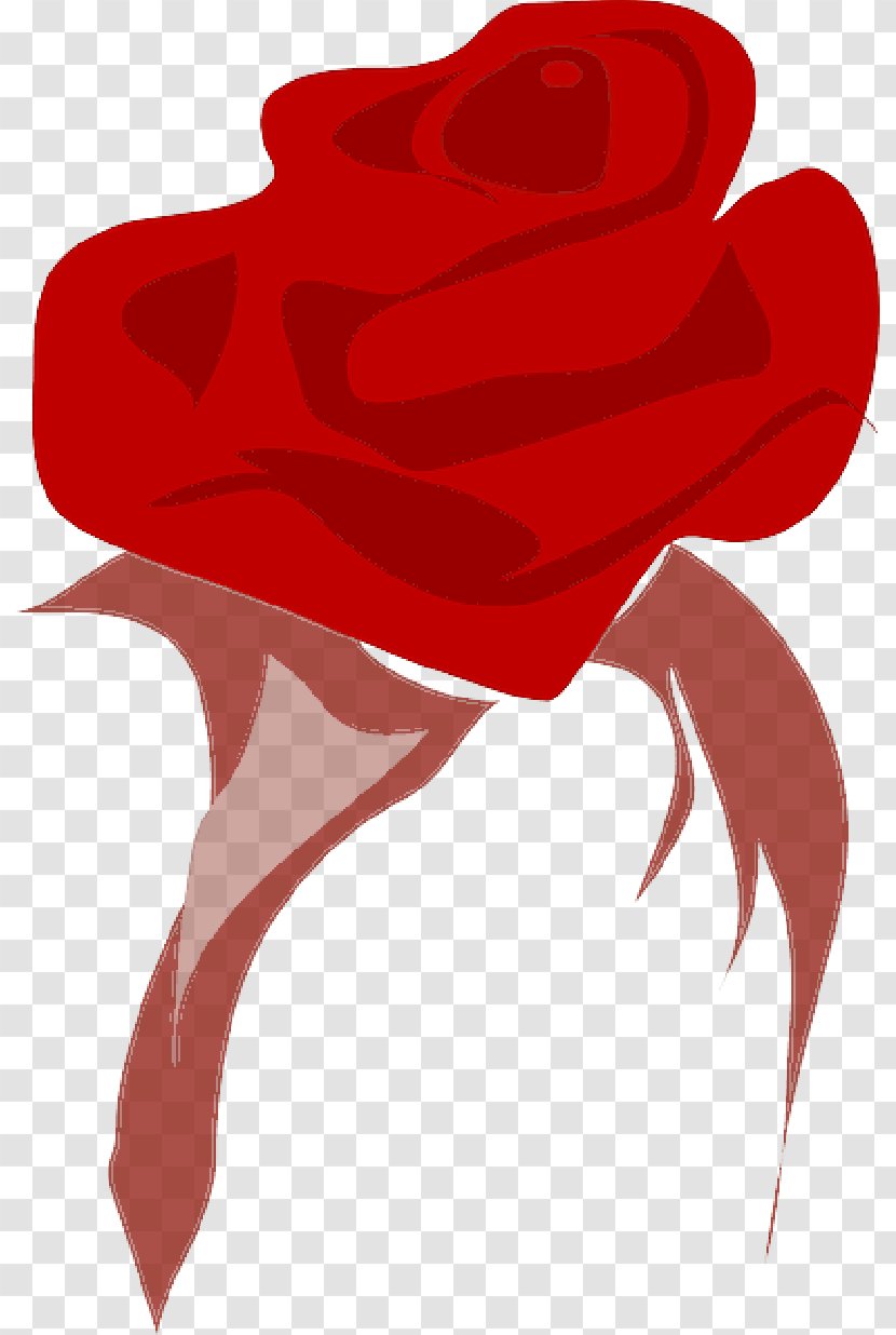 Clip Art Rose Openclipart - Petal - Heart Flower Transparent PNG