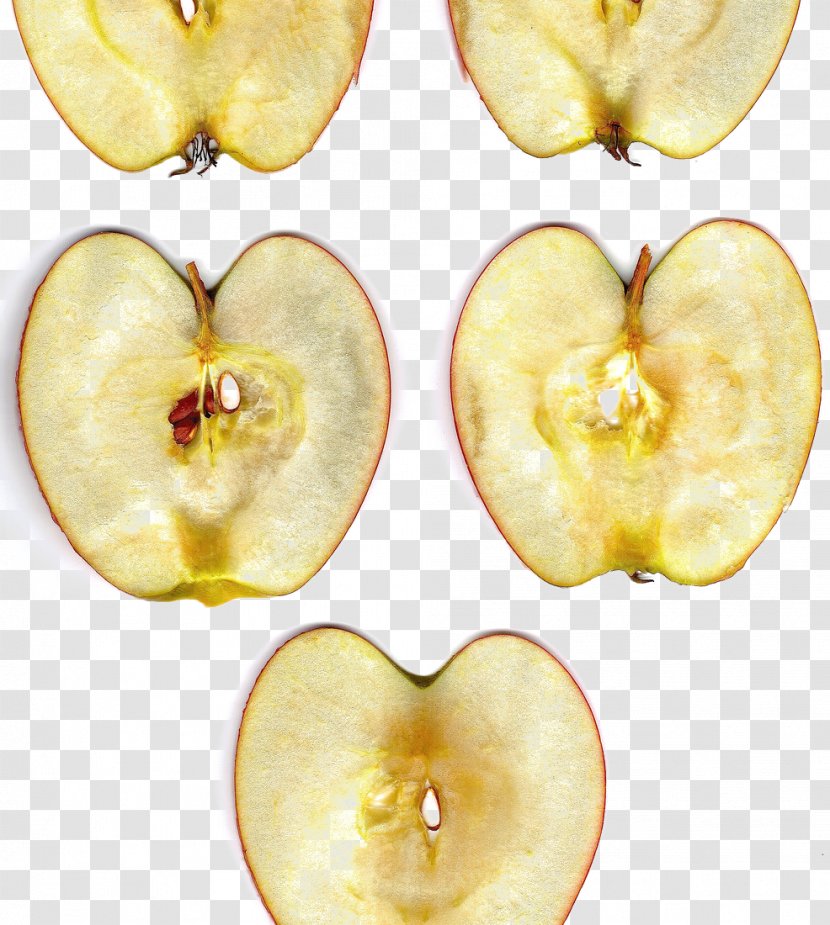 Apple Fruit Food Nut Slice - Cut Transparent PNG