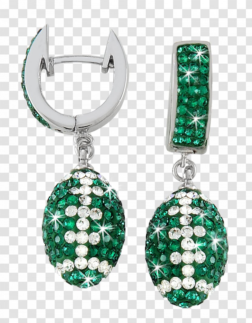 Emerald Earring Body Jewellery Silver - Jewelry Making Transparent PNG