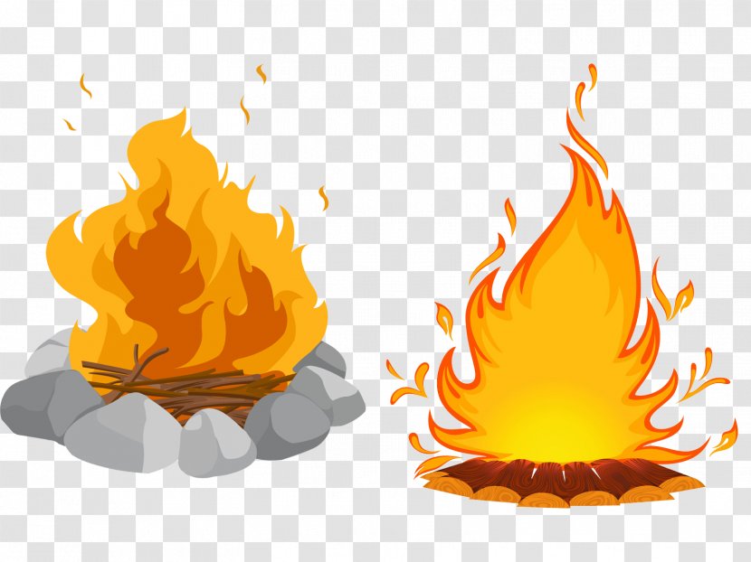 Bonfire Campfire Clip Art - Flame - Wood Fire Transparent PNG