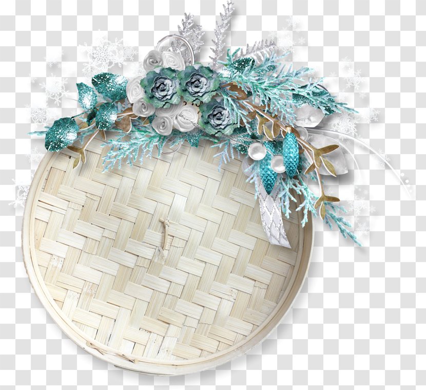 Turquoise Christmas Ornament Transparent PNG