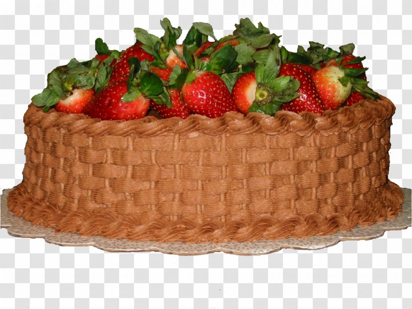 Chocolate Cake Strawberry Cream Shortcake Sachertorte - Fruit Transparent PNG