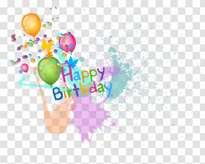 Happy Birthday Balloons Vector Material - Illustration Transparent PNG