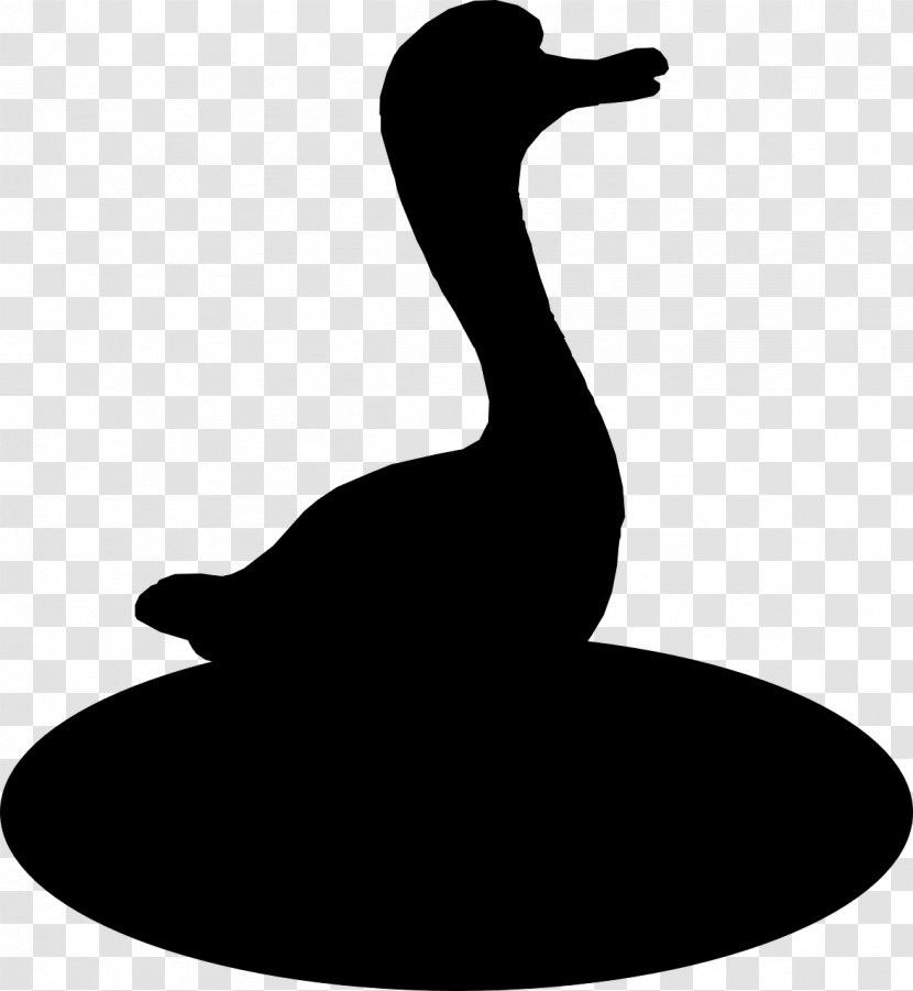 Duck Goose Clip Art Silhouette Neck - Bird - Beak Transparent PNG