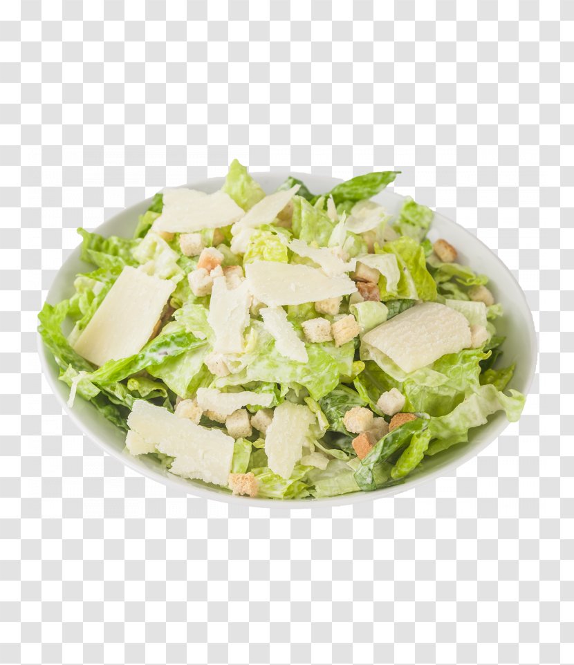 Caesar Salad Vegetarian Cuisine Platter Leaf Vegetable Recipe - Ceasar Transparent PNG