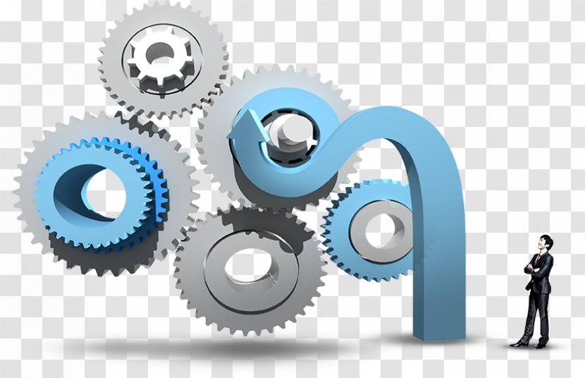 Finance Financial Technology Information Machine - Gears And Arrow Business Figures Transparent PNG