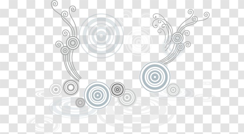 White Graphic Design Circle Pattern - Structure - Shading Transparent PNG