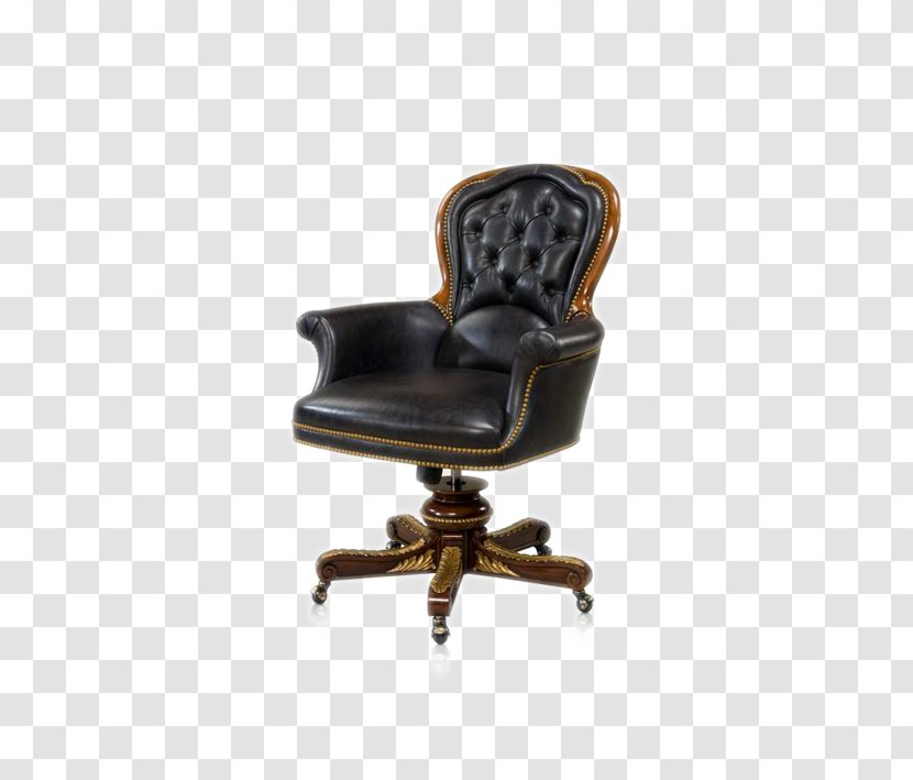 Chair Couch Computer File - Swivel - European-style Wooden Transparent PNG