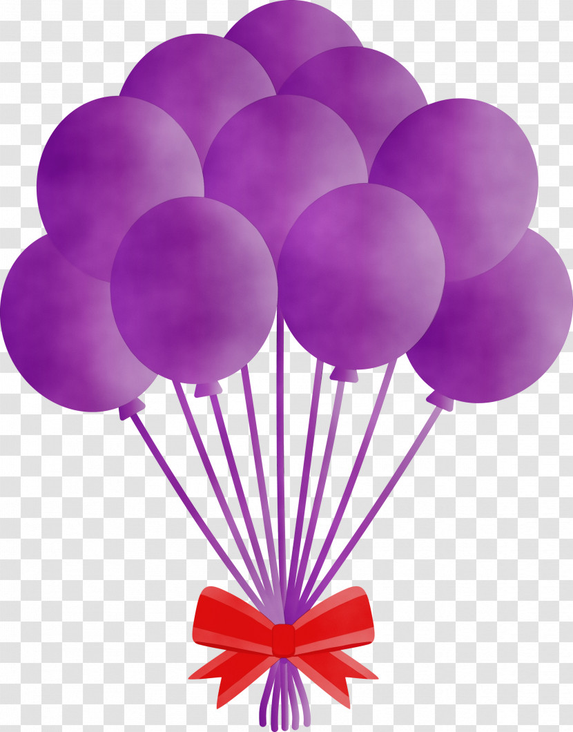 Balloon Purple Violet Pink Magenta Transparent PNG