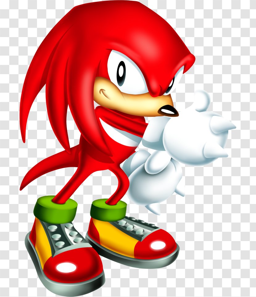 Sonic The Hedgehog 2 Knuckles Echidna & Mania Chaos - Shoe Transparent ...