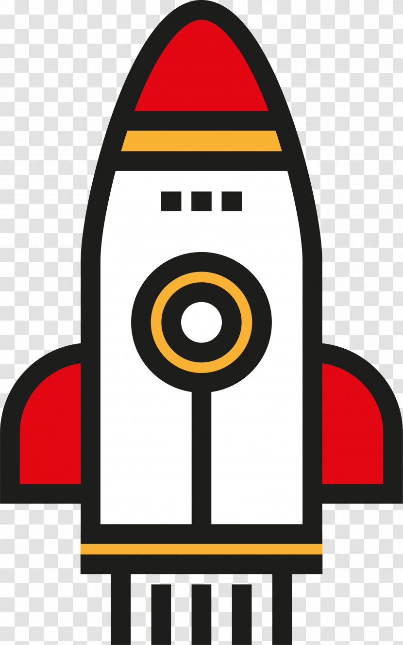 Rocket Spacecraft Transport Icon - Area - Red Transparent PNG