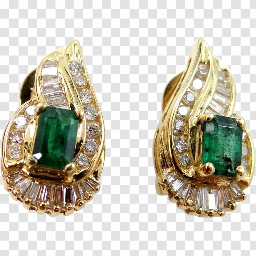 Emerald Earring Body Jewellery Bling-bling Transparent PNG