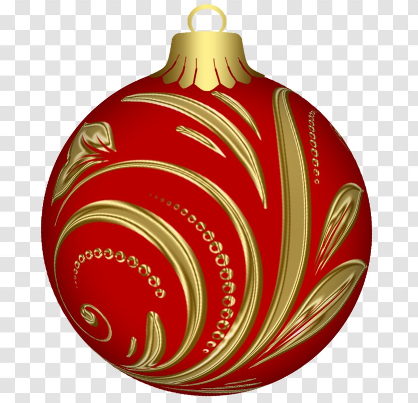 Christmas Ornament Clip Art - Red Transparent PNG