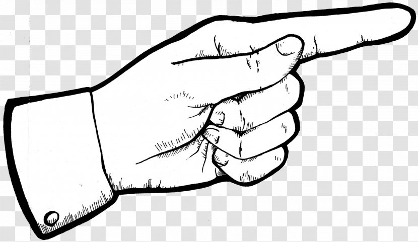 Index Finger Pointer Clip Art - Cartoon - Five Fingers Transparent PNG