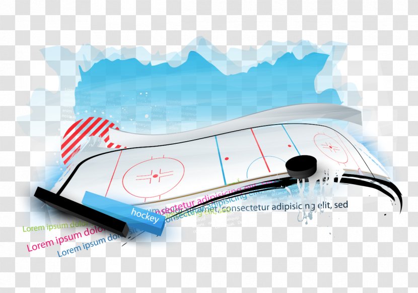 Poster Ice Hockey Silhouette Illustration - Sport - Vector Banners Race Track Game Transparent PNG