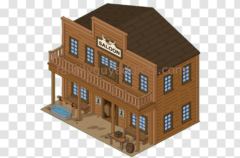 American Frontier Western Saloon United States House Bar - Public Bathing - Real Estate Balcony Transparent PNG