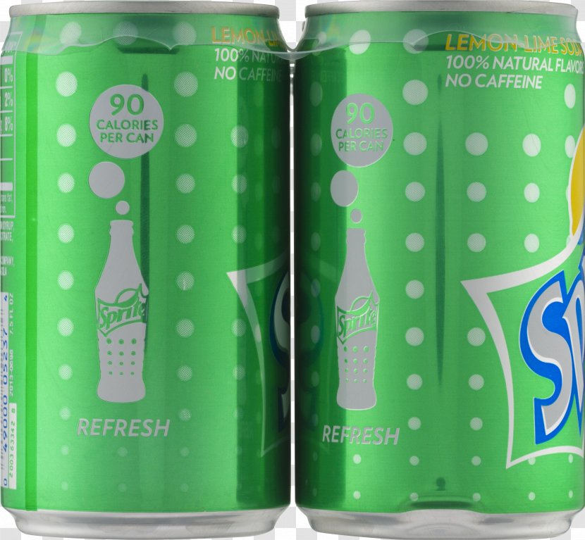 Fizzy Drinks Aluminum Can Tin Glass Bottle - Sprite Transparent PNG