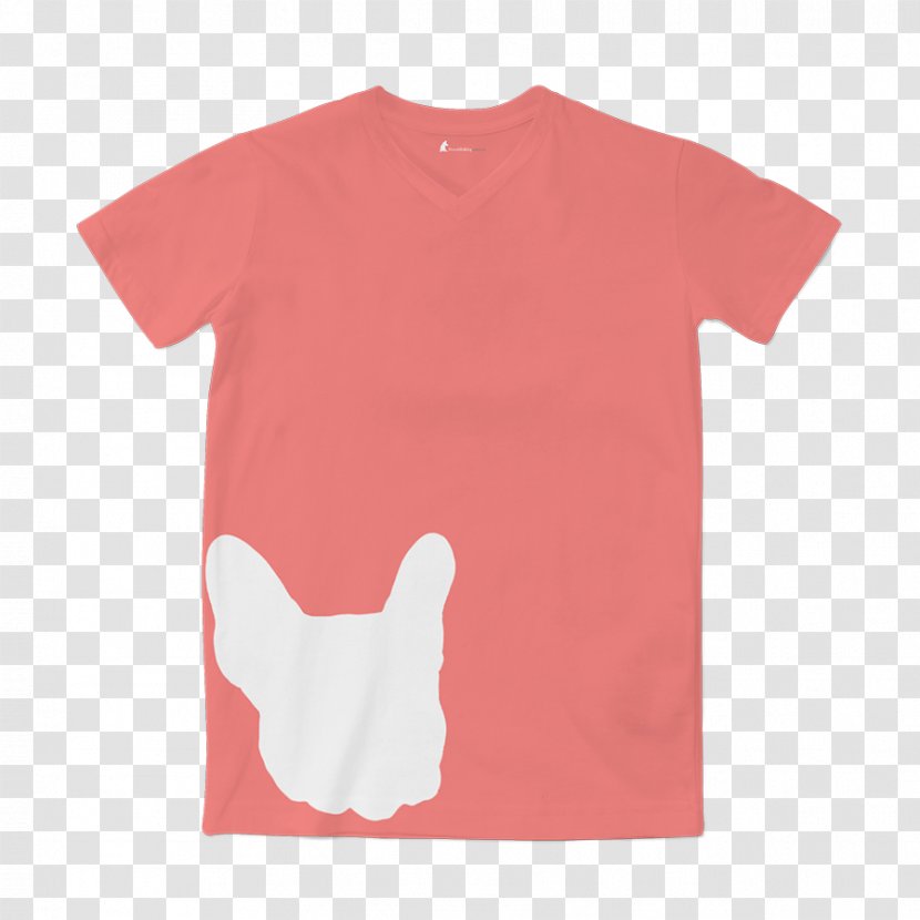 T-shirt French Bulldog Neckline Male - Cotton Transparent PNG