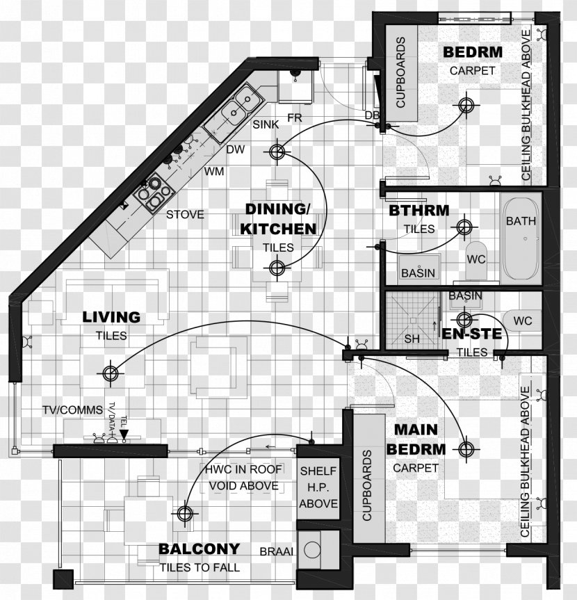 Floor Plan Site Building - Schematic - Zarina Transparent PNG